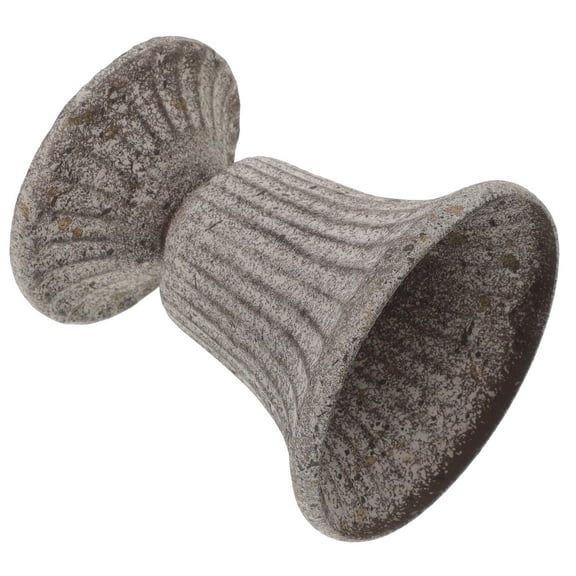 LOLIPPYY Grey Iron Grave Vase Sturdy Memorial Planter for Decor Ideal for Cemeteries Events and Funerals 10.5 Inch