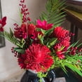 thumbnail image 4 of Flower Bouquet Summer Red Hawaiian 20" Tall, 4 of 8