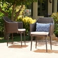thumbnail image 3 of LiviNest Outdoor Dining Chairs 2-Pack Set - Modern Wicker Patio Furniture with Water Resistant Cushions - Durable & Stable for Vacation Rental & Backyard Use, 3 of 6