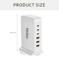 thumbnail image 5 of Multifunction 168W Charging Center Multiports Charging Dock Charging Stations with Triple USB & Type C Outlets for Electronics, 5 of 14