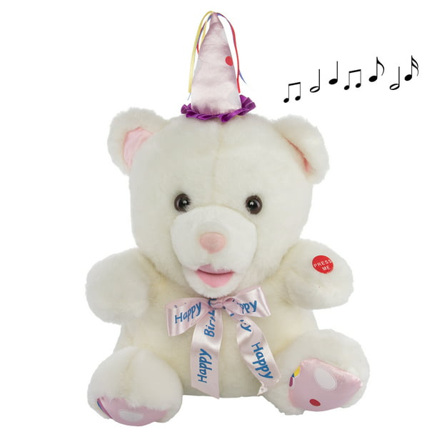 Happy Birthday Animatronic Singing Plush Teddy Bear Musical