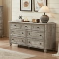 thumbnail image 6 of 7 Drawer Dresser, White Dresser for Bedroom Drawer Organizer Storage Drawers,Wood Adult Storage Cabinet Living Room Hallway - Grey, 6 of 9