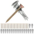 thumbnail image 6 of Ferencaa 20 Sets Self-drilling Drywall Anchor And Screws Set Hollow Wall Anchors With Screws, 6 of 10