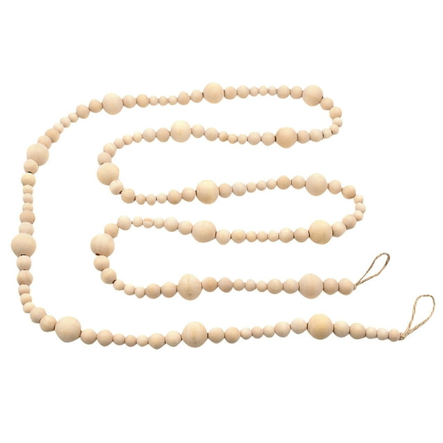 Wooden Beads Garland Christmas Tree 7Ft Wooden Beaded Garland Home Decor Boho Decorations Wall Hanging Beads Wooden Garland Beads Christmas Tree Wooden Bead Garland Christmas Tree
