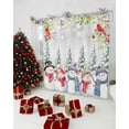 thumbnail image 5 of Red Blue Christmas Snowman Shower Curtain, Green Xmas Tree Winter Cardinal Waterproof Fabric Shower Curtains with 12 Hooks, Bathroom Curtain Set for Bathroom Accessories Decor, 48 x 72 Inches, 5 of 9