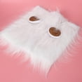 thumbnail image 4 of Autumn-Winter Warmth for Pets & Cats, Halloween Costume Accessory - White Funny Lion Plush Ear Hat, 4 of 8