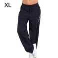 thumbnail image 2 of Qarigey Pantalones Pantalones deportivos sueltos Pierna recta Pantalones deportivos sueltos Pantalones de chándal casuales para mujer Prendas para la parte inferior del cuerpo azul oscuro SG Qarigey AP002164-28, 2 of 6
