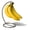 Satin Nickel, variant on Spectrum Euro Banana Hook Stand, Weighted Steel Base, Polished Gold