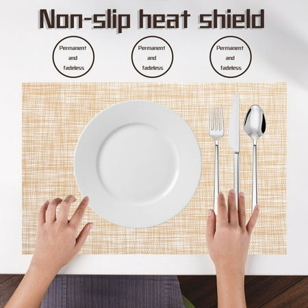 

Kitchen Utensils Clearance WQQZJJ Kitchen Gadgets European-Style PVC Placemat Linen Thickened Heat Insulation Tessling Placemat Kitchen Supplies Gifts Big holiday Savings Deals