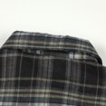 thumbnail image 3 of HaoXianJian Mens Plaid Shirt Long Sleeve Lightweight Shirt Jackets Causal Button Up Shirt Work Blouses Tops M-3X, 3 of 5