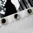thumbnail image 4 of Feelyou Rustic Wolf Animal Curtains Pack of 2 (52x84 Each), Moon Galaxy Window Curtains, 4 of 6