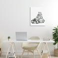 thumbnail image 2 of Stupell Industries Hippo in Vintage Vehicle Canvas Wall Art design by Rachel Nieman, 20 x 16, 2 of 7