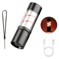 thumbnail image 1 of Linterna LED recargable de alta potencia y mini linterna con zoom para exteriores, para acampar, lámpara potente, linterna, rastrillo para alfombras, 1 of 3