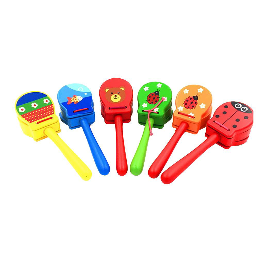 Baby Castanet Clapper Percussion Spielzeug 18x5.7cm 