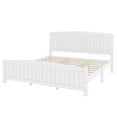 thumbnail image 5 of Harper & Bright Designs King Size Platform Bed with Headboard and Footboard, Wood Platform Bed Frame with Support Slats, Light White, 5 of 5