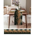 thumbnail image 6 of Red Spring Floral Burlap Cotton Table Runner 13x72 Inches Long, Modern Oil Painting Botanical Farmhouse Table Runners, Outdoor Dining Tablecloths Decor for Baby Shower/Party/Wedding, 6 of 6