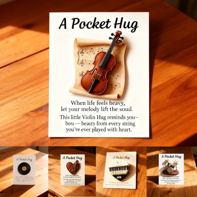 Decorations Handmade Music Pocket Hug Ornament Drum Set 1-Piece Handcrafted Christmas Tree Decorations Rkxzt