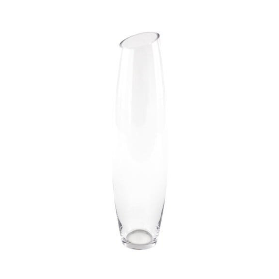 DecMode 23" Tall Slanted Glass Vase