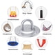 thumbnail image 4 of Gancho de techo, silla colgante, soporte de acero inoxidable premium de hasta 400kg para colgar, silla, hamaca, bolsa de perforación, entrenador, ropa de yoga, toldo Afortunado Sencillez, 4 of 4