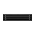 thumbnail image 2 of BUILDMART - 24 Linear Slot Diffuser - 3 Slot - Triple Slot - Black Decorative Aluminum Air Vent - Heating and Cooling Modern AC Vent Cover for Ceiling, Walls Floors - Texas Buildmart, 2 of 7
