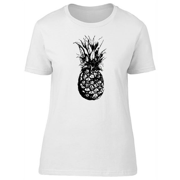 Pineapple Fruit In Black T-Shirt Men -Image by Shutterstock, Male 4X-Large