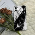 thumbnail image 7 of FKBRCL4U Compatible with iPhone 16 Plus Case, Black and White Marble Pattern for Girl Full Body Design Soft Silicone Drop Shock Scratch Protection for iPhone 16 Plus, 7 of 7