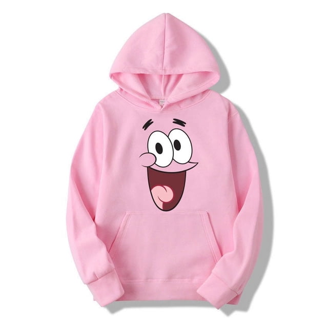 Sudadera con capucha de Bob Esponja para hombre y mujer, suéter de dibujos animados de Anime, color amarillo, para primavera y otoño, 2024