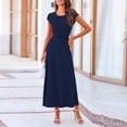 thumbnail image 7 of IWEMEK Women's 2 Piece Skirt Set Summer Fashion Chic Crop Tops Comfort Pure Color Dark Blue Casual Outfits 2025, 7 of 7