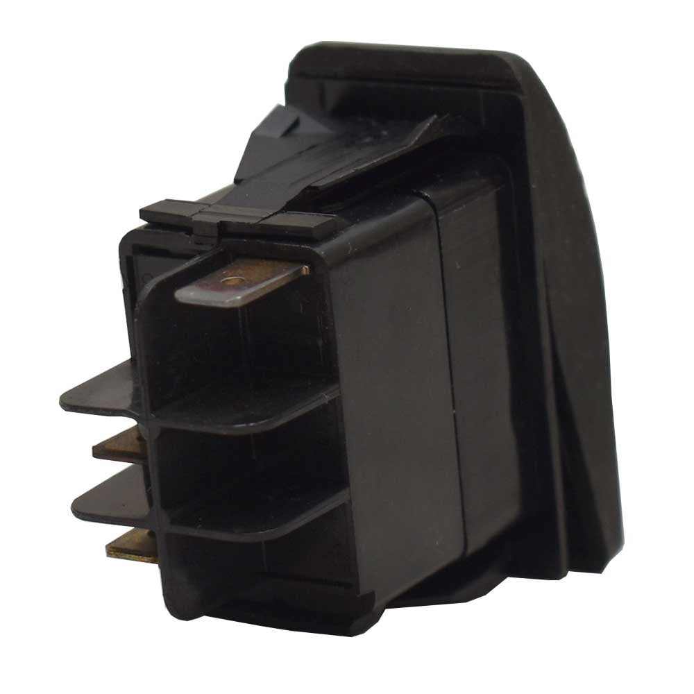 Carling On-Off Contura III Boat Rocker Switch | 3 Spade 12V Lighted