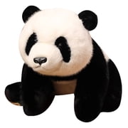 Realistic Panda Plush Toy - 12 Lifelike Stuffed Animal for Stress Relief & Collectors (Soft Emotional Support Gift for Kids/Adults)