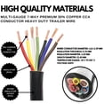 thumbnail image 2 of Heavy Duty 14/12/10 AWG Multi Gauge 7 Way CCA Conductor Wire 14/4 10/2 12/1100FT, 2 of 6