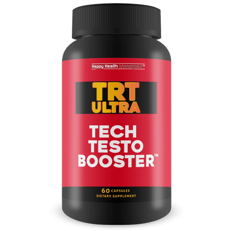 Trt Ultra Tech Testo Booster - Natural Testosterone Booster for Men - Natural Herbal Mens Testosterone Booster - Support Improved Blood Flow & Natural Testo Levels