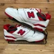 thumbnail image 2 of New Balance 550 Trainers Mens UK 9 White Team Red Leather Casual Preppy Shoes NB, 2 of 6