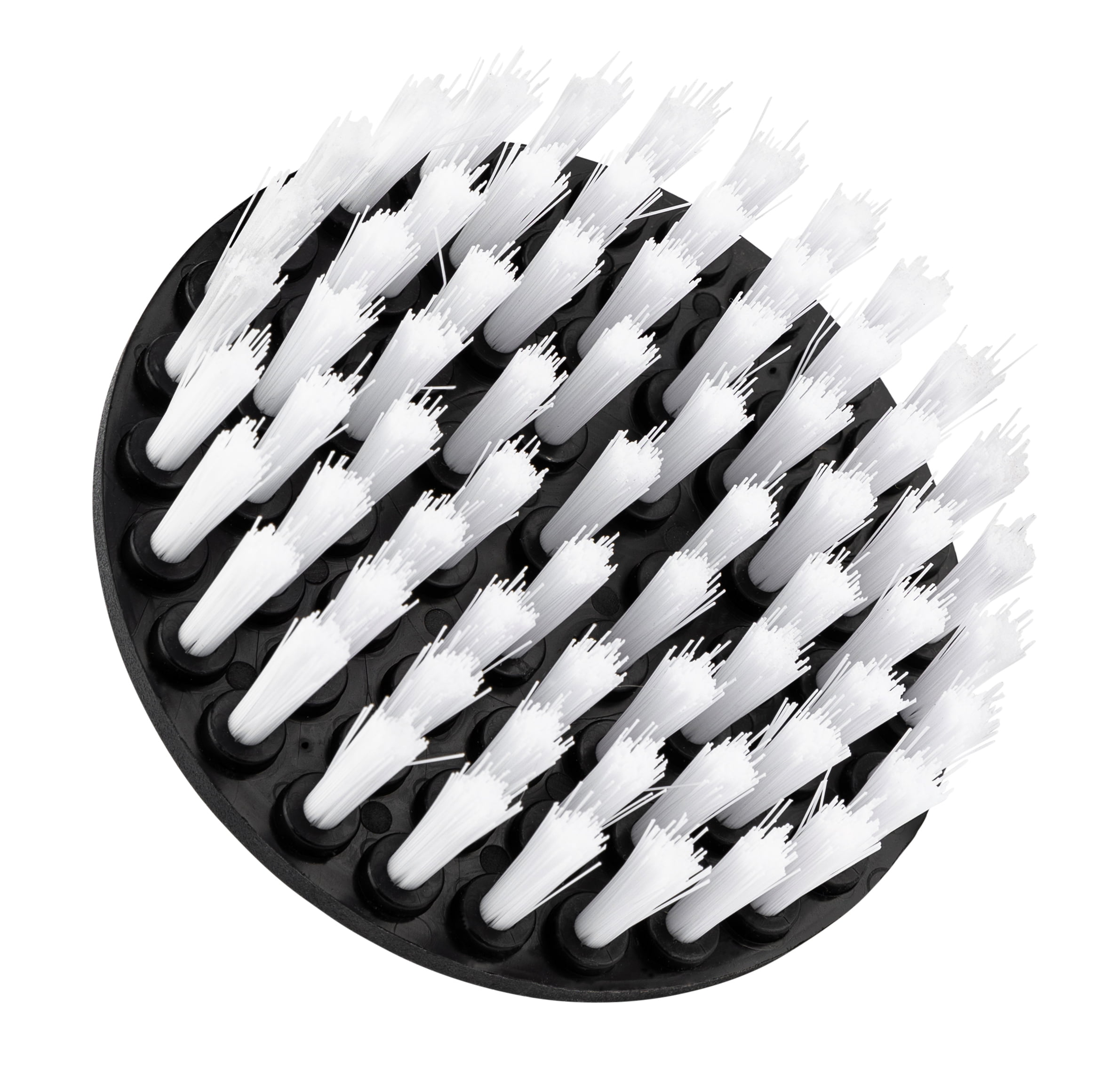 60mm Soft Power Drill Bristle Brush Head White For Cleaning Car