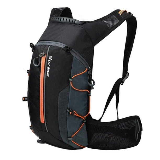 WEST BIKING Bolsa impermeable para bicicleta Escalada Bicicleta Ciclismo Mochila (Naranja)