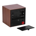 thumbnail image 3 of Ccdes 6x6x6cm Wooden Electronic Digital Alarm Desk Clock Temperature LED Display Voice Control,Digital Clock,Wooden Alarm Clock, 3 of 4