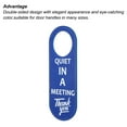 thumbnail image 4 of Uxcell Quiet In Meeting Door Hang Sign Double Sided Privacy Sign Blue 1 Pack, 4 of 5