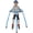 Blue, variant on GanFindX Unisex Kids Roller Skate Trainer Walker, Adjustable Height 27-33 inches, 3-Wheel Stable Skating Aid, Metal Frame for Toddler Beginners