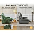 thumbnail image 6 of BEDEEP 174.4'' Power Recliner Sofa with Headrest Console, Modular Cloud Sectional Chenille Reclining Couch with Storage Ottoman Chaise, Convertible 6-Seater Sofa Couch for Living Room RV, Green, 6 of 10