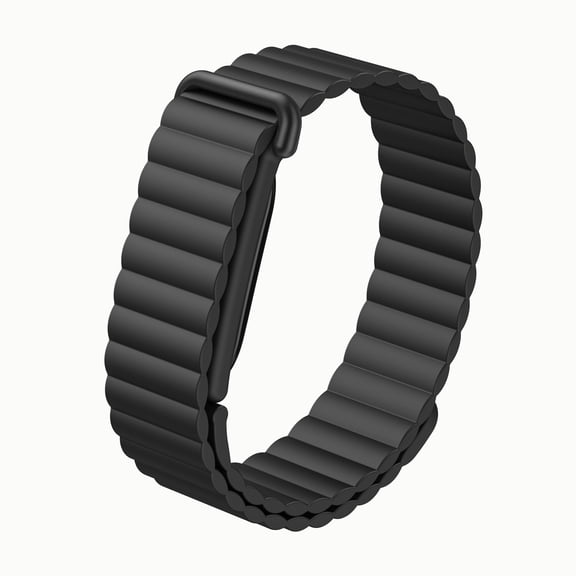 Sport Silicone Band for Google Fitbit Air, Replacement Magnetic WristBand Strap,Black