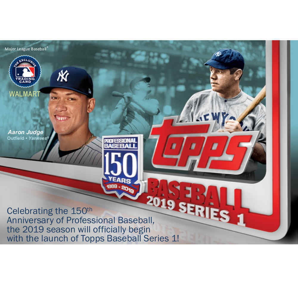 4 Inserts-150th PATCH CARD 2019 Topps Series 1 BLASTER BOXES-RONALD ACUÑA JR 
