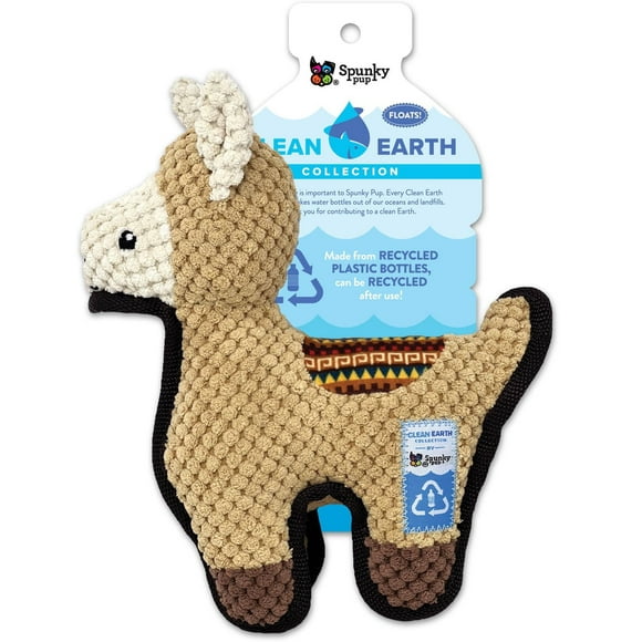 Clean Earth Plush - Jouet pour chien lama texturé - 100 % durable
