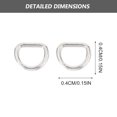 thumbnail image 3 of Miangastore Button Embellishment DIY Mini Buttons Silver 100Pcs 0.24X0.16in, 3 of 8