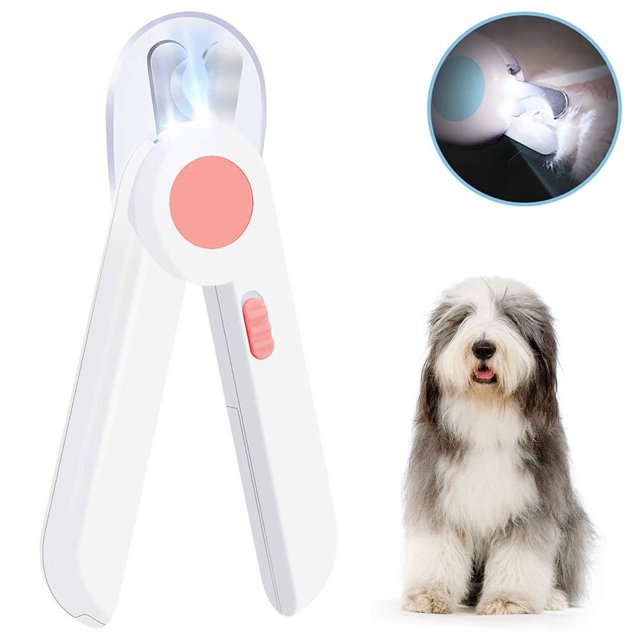 SUTENGDA Dog-Cat-Nail-Clippers-Trimmer-Pet-LED-Light-To-Avoid-Over-Cutting-Nails-Free-File-Razor-Sharp-Blade-Professional-Grooming-Tools-Pink