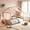 Pink, variant on AUU Twin Size Canopy Bed with Velvet Side Panels, Gauze Canopy & Soft-Padded Platform – Easy Assembly Modern Frame for Bedroom, Guest Room, or Apartment