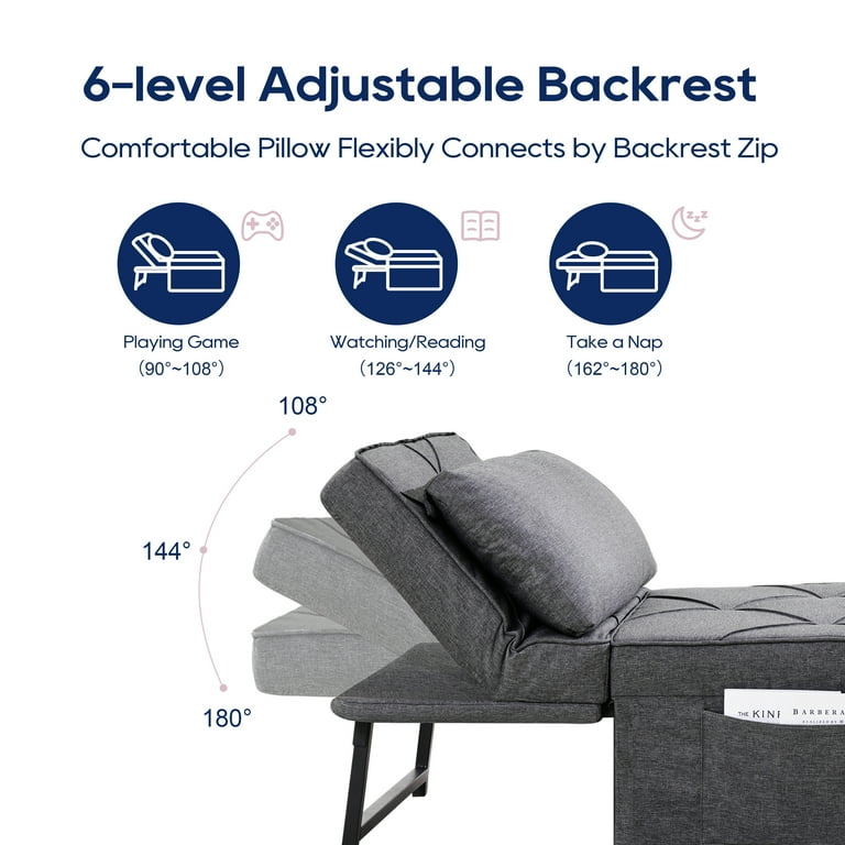 Vonanda ottoman folding chair bed deals