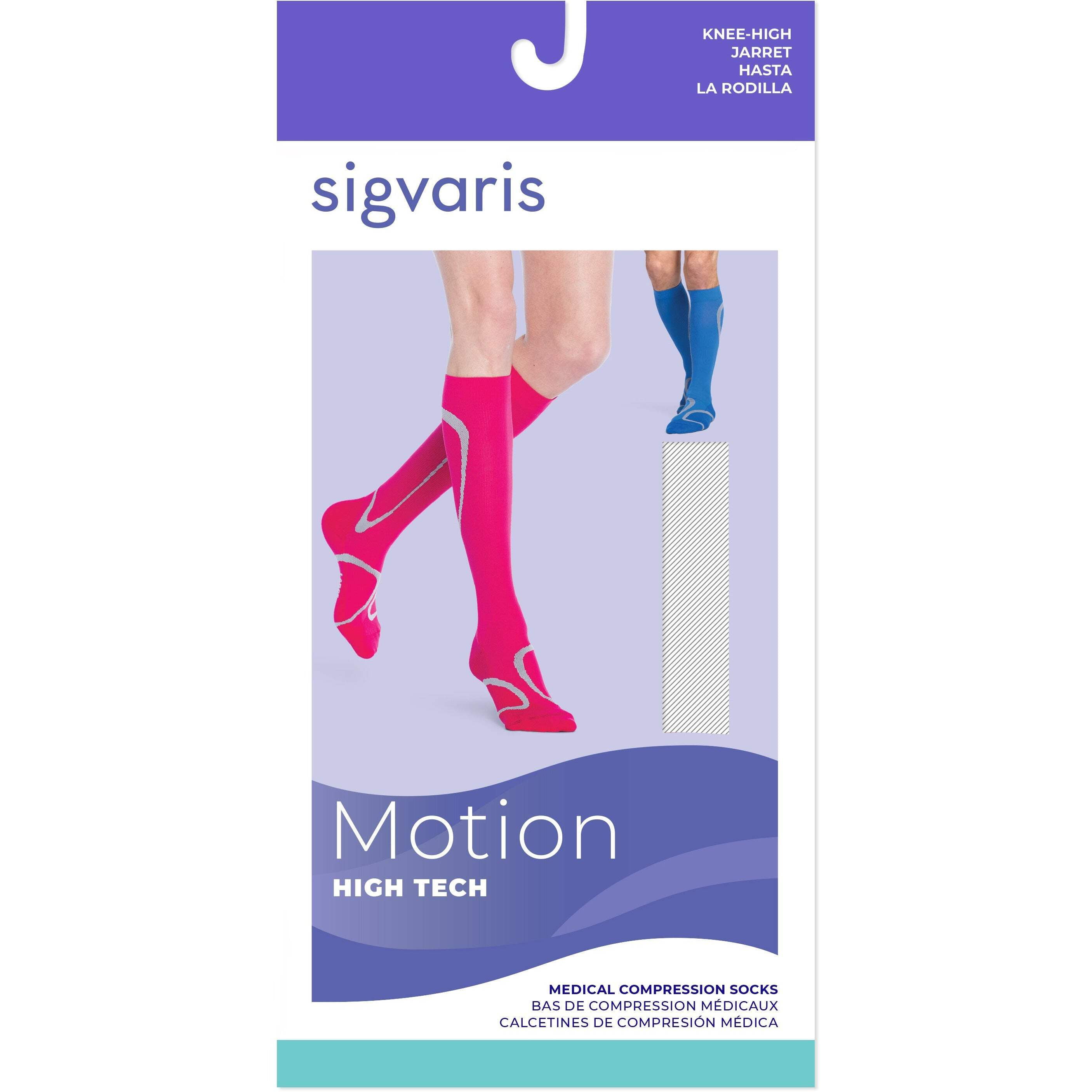 Sigvaris Motion 412 High Tech 20-30 Knee High Compression Socks Lime ML