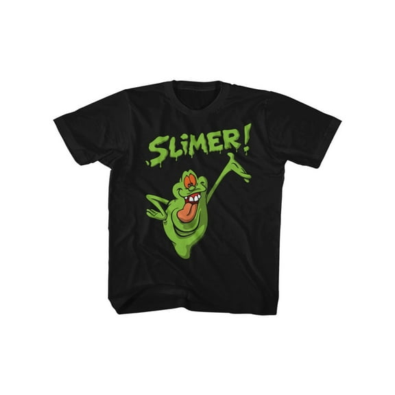 The Real Ghostbusters Animated TV Series Green Slimer Boy's T-Shirt Tee
