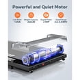 thumbnail image 3 of Walking Pad Treadmill - 2.5HP Under Desk Treadmill, Quiet Portable Walking Treadmill with LED Display & Remote, 265 lb Capacity, Slim Compact for Home & Office, 3 of 7