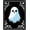 Black, Pattern 2, variant on ODIKA 2x3 Machine Washable Non-Slip Area Rug, Spooky Ghost Latch Hook Needlework High Traffic Rug, Blue, 647179